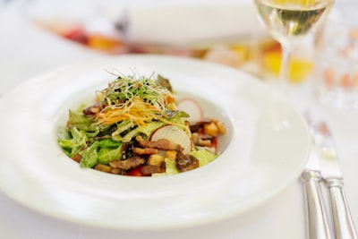 Présentation assiette élégante