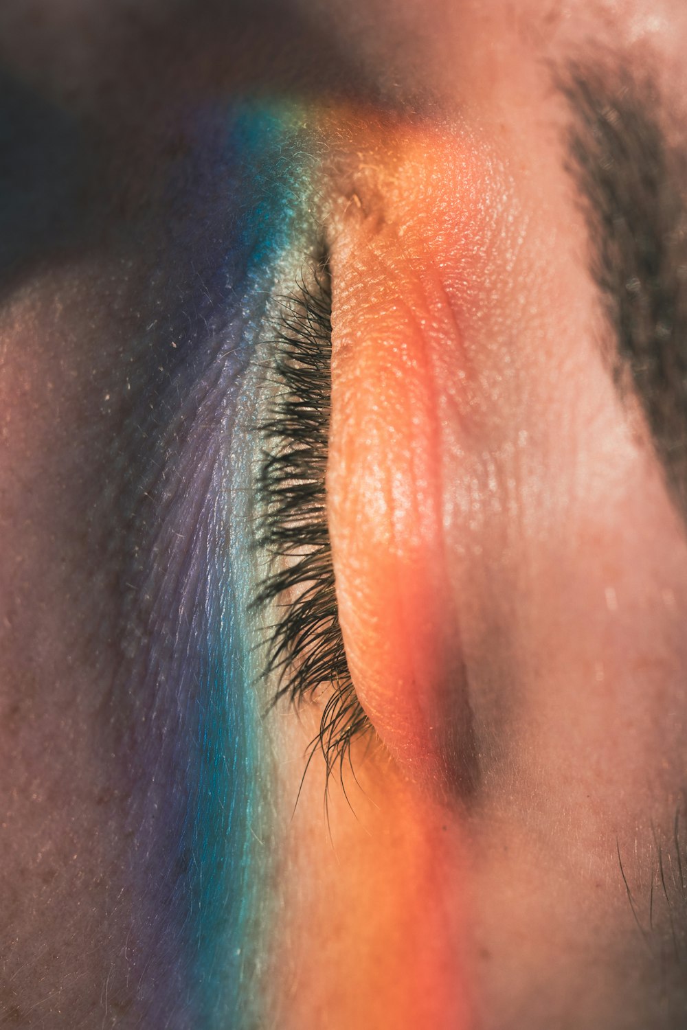 close-up of a person's lips