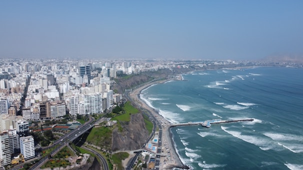 a city next to the ocean