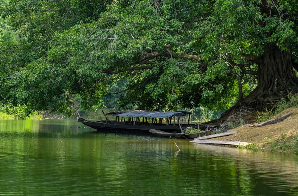 a boat on the water