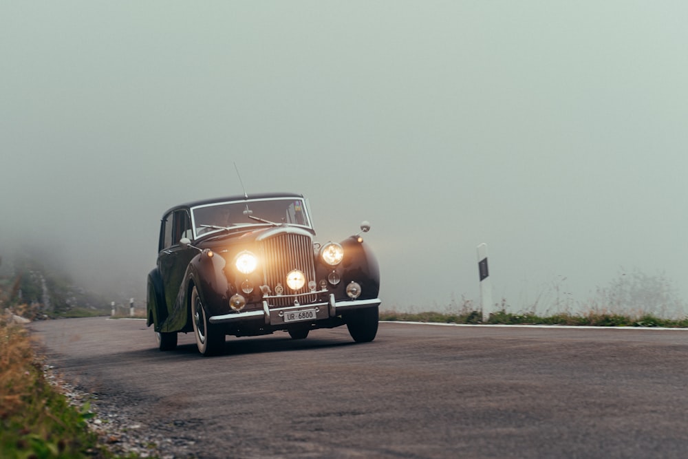 a car on a road