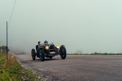 a race car on a road