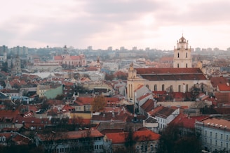 a city with many buildings