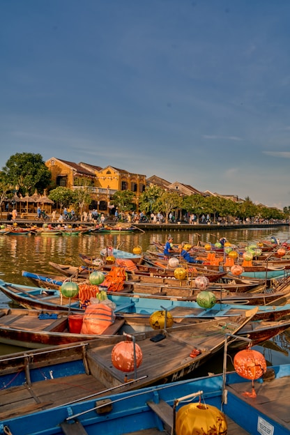 boats docked in a harbor