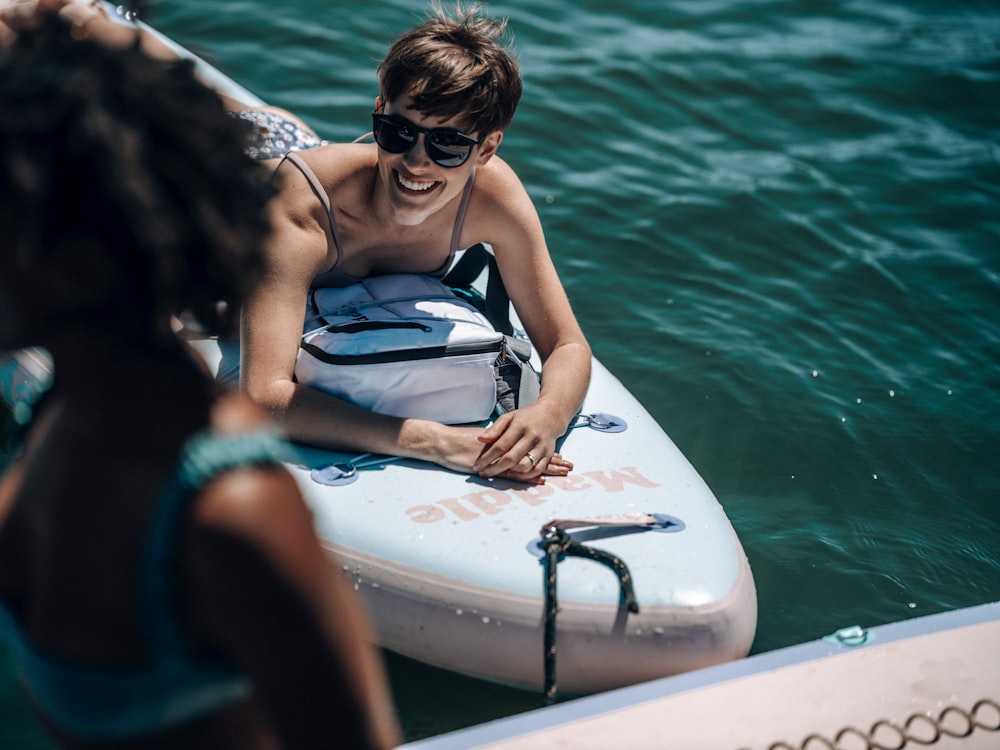 a person in a garment on a boat