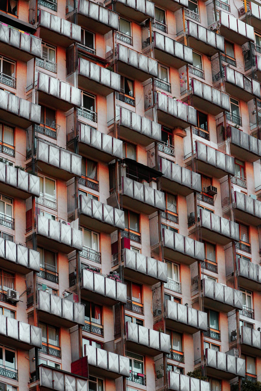 a building with many balconies