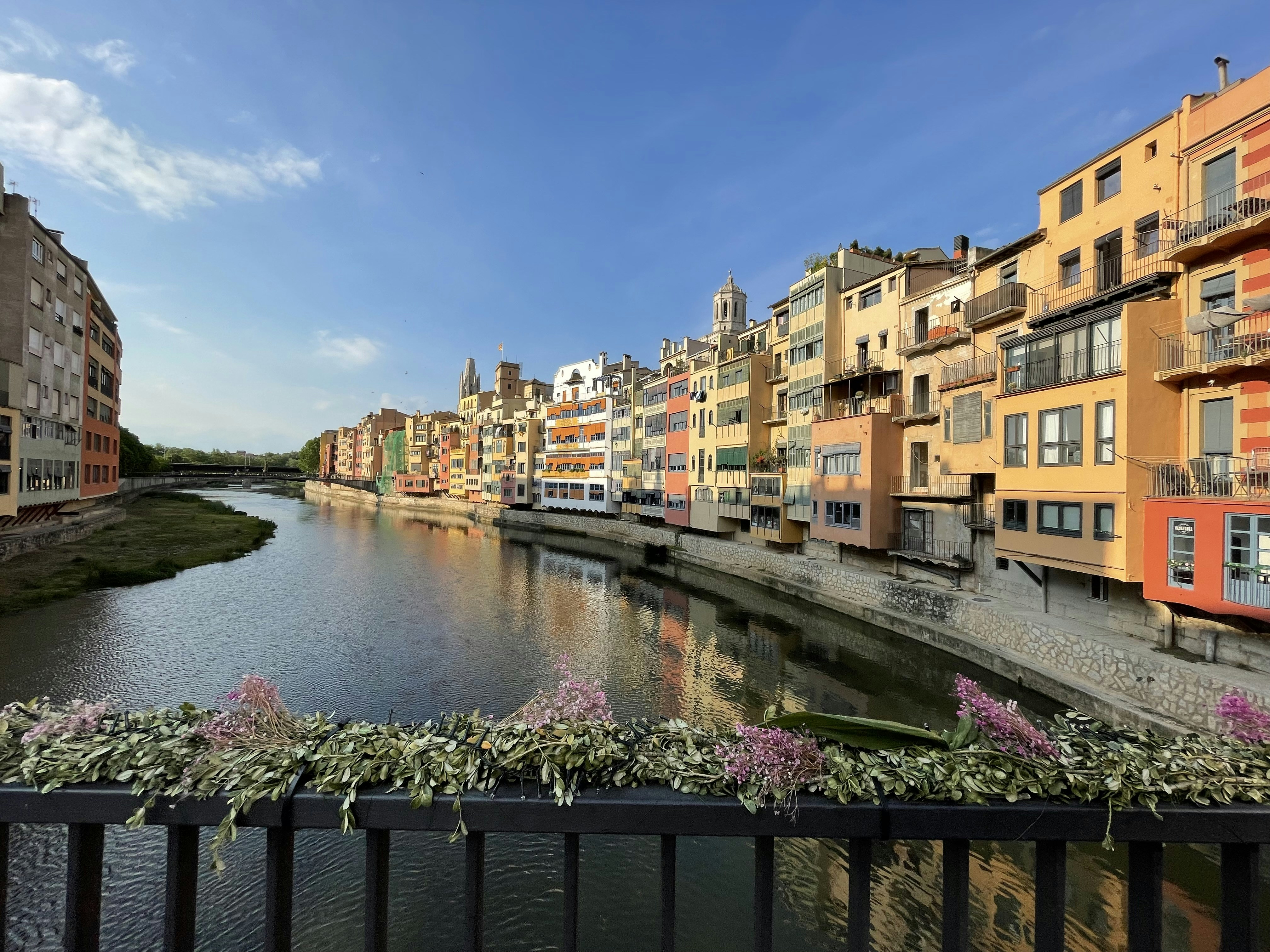 a body of water with buildings along it