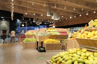 a fruit stand with fruits