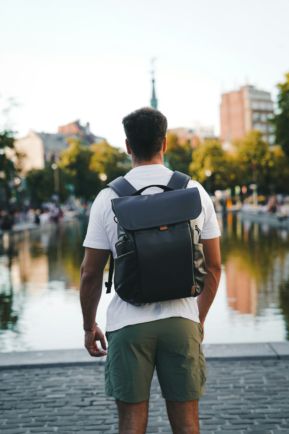 a man wearing a backpack