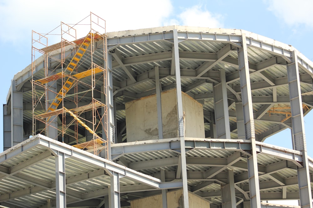 a large building under construction