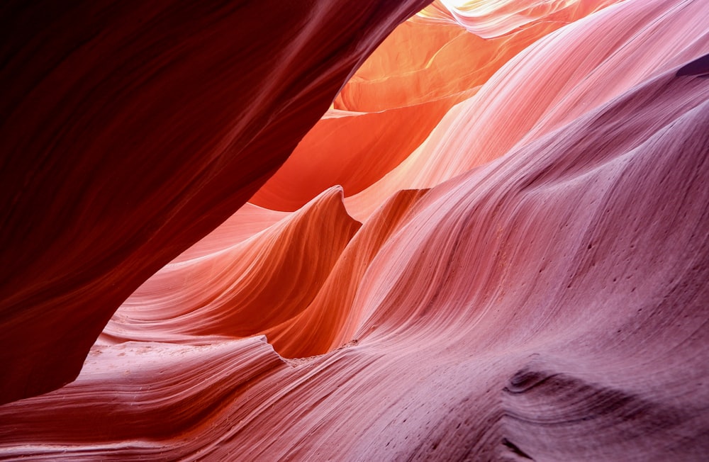 a close-up of a canyon