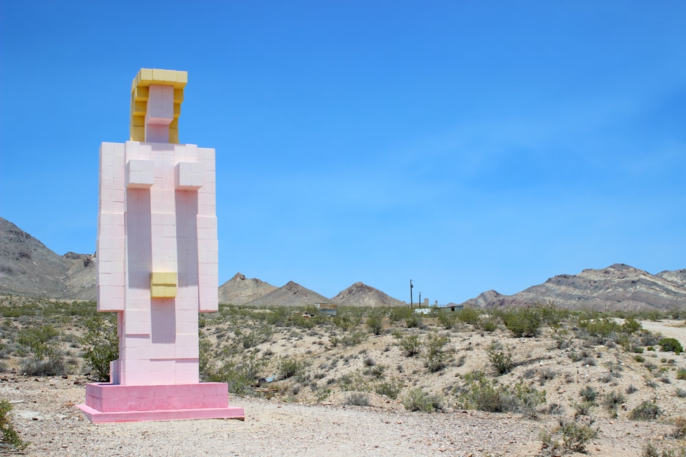 a tall tower in the desert