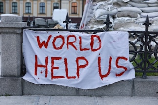 a sign on a fence