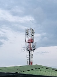 a tower on a roof
