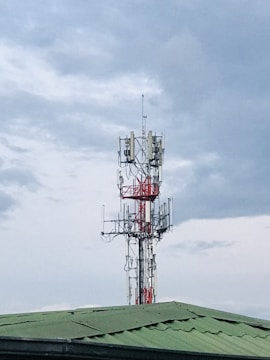 a tower on a roof
