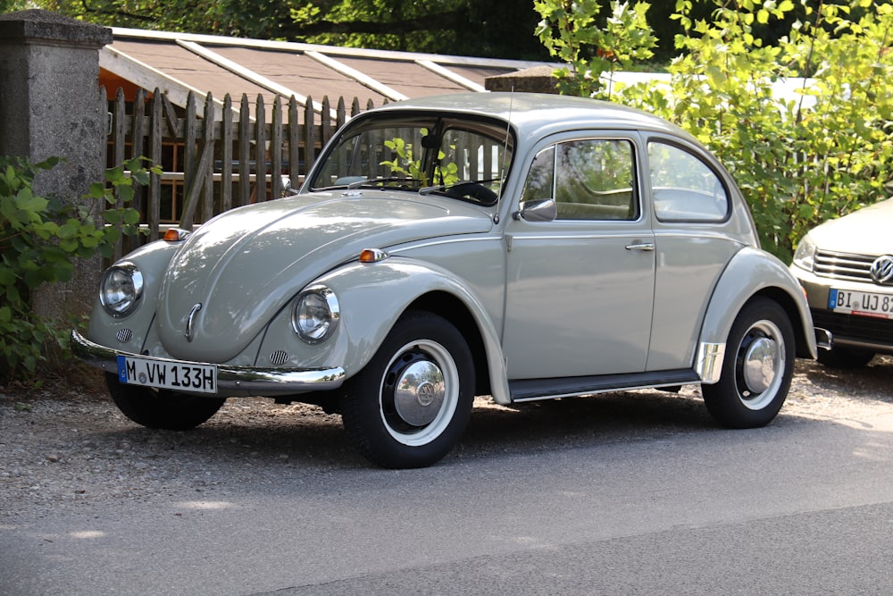 a car parked in a driveway