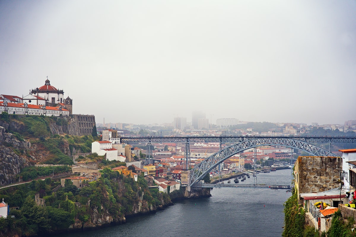 Bonfim Porto — a bridge spanning the Douro with the tiled residential streets of Bonfim above