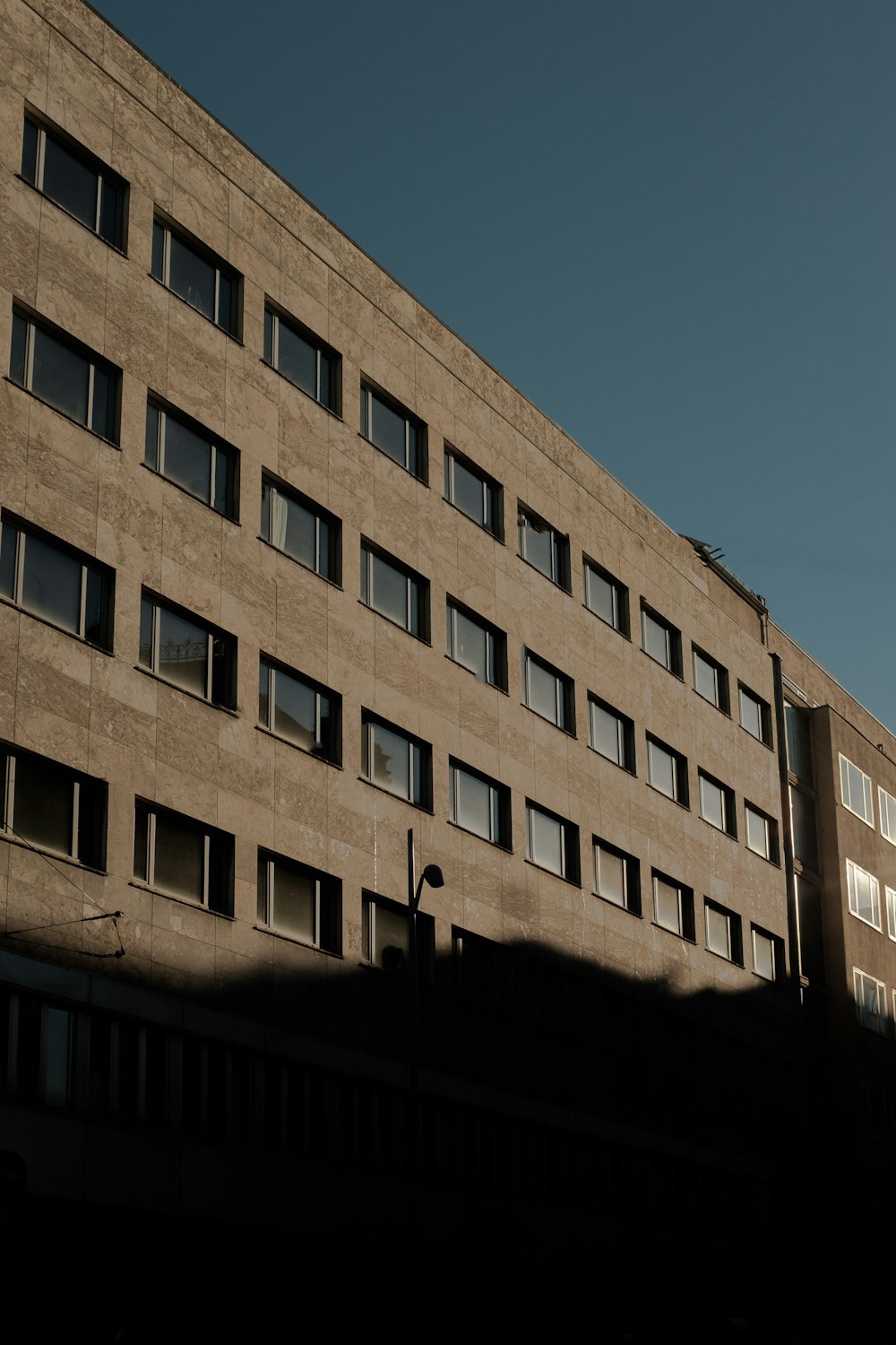 a tall building with many windows