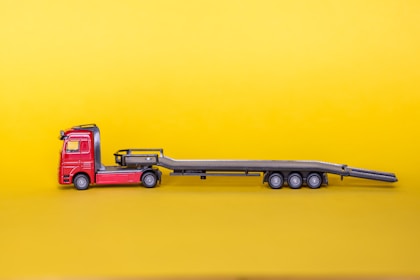 a semi truck with a trailer