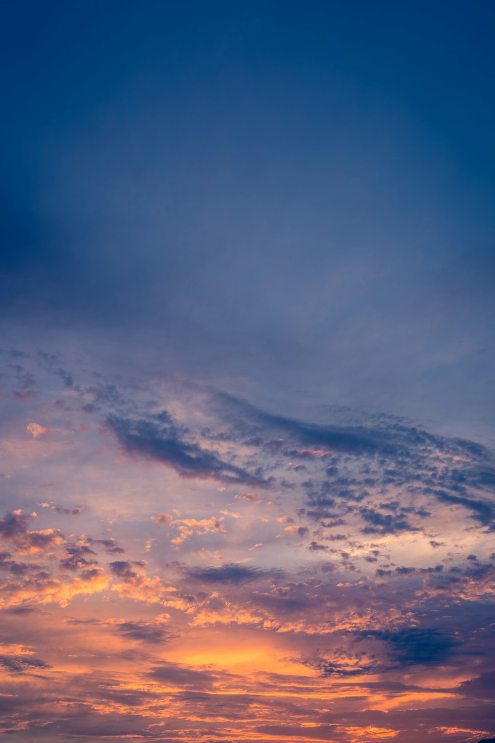 a blue sky with clouds