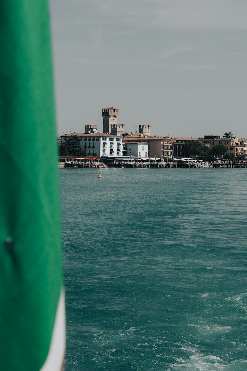 a body of water with buildings along it