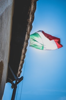 a flag flying on a pole