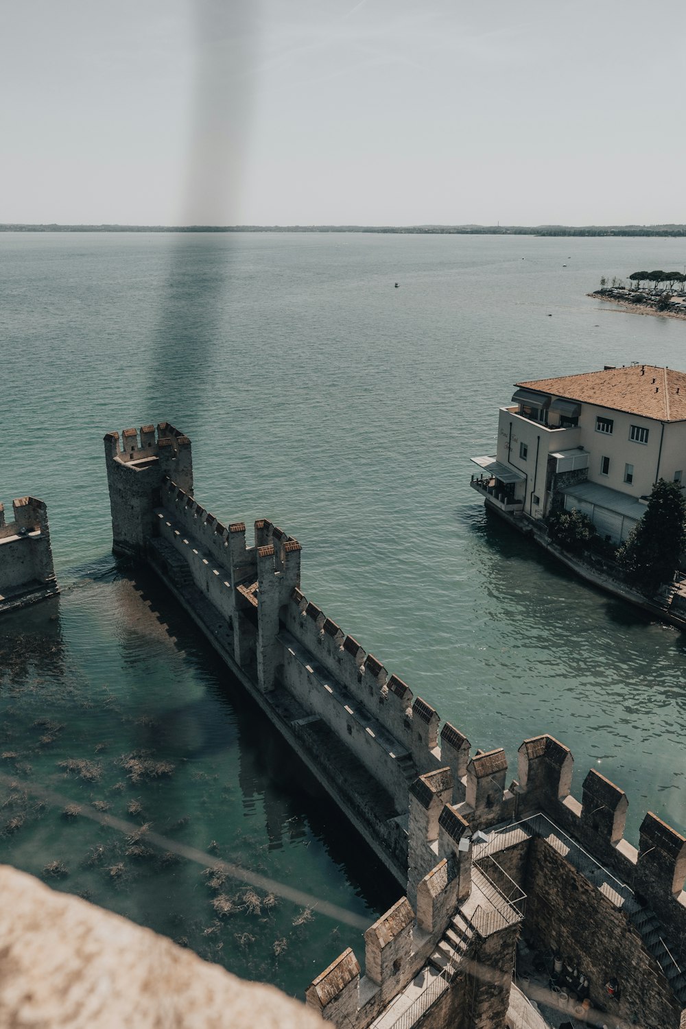 a building on a dock over water