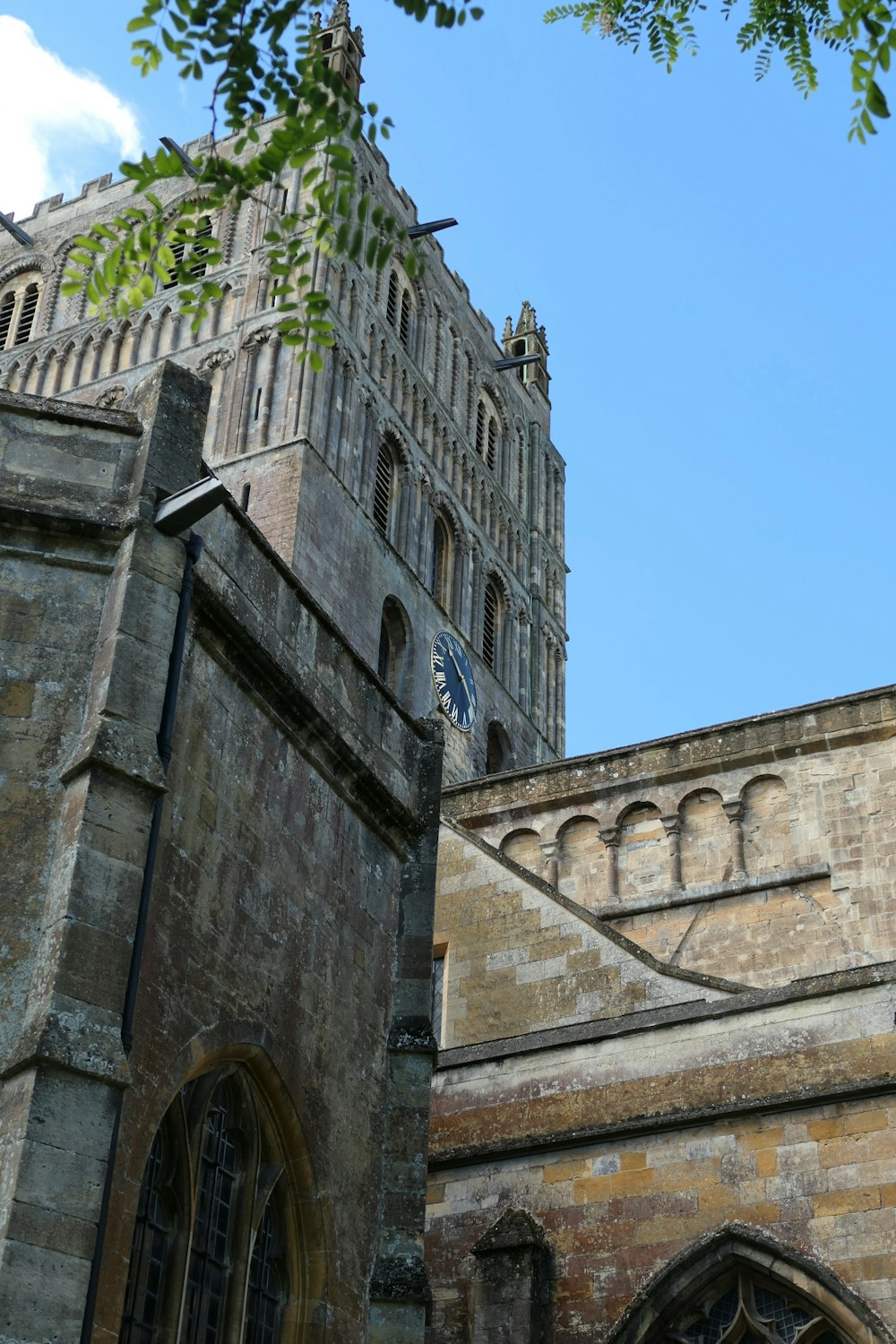 a large building with a clock on it