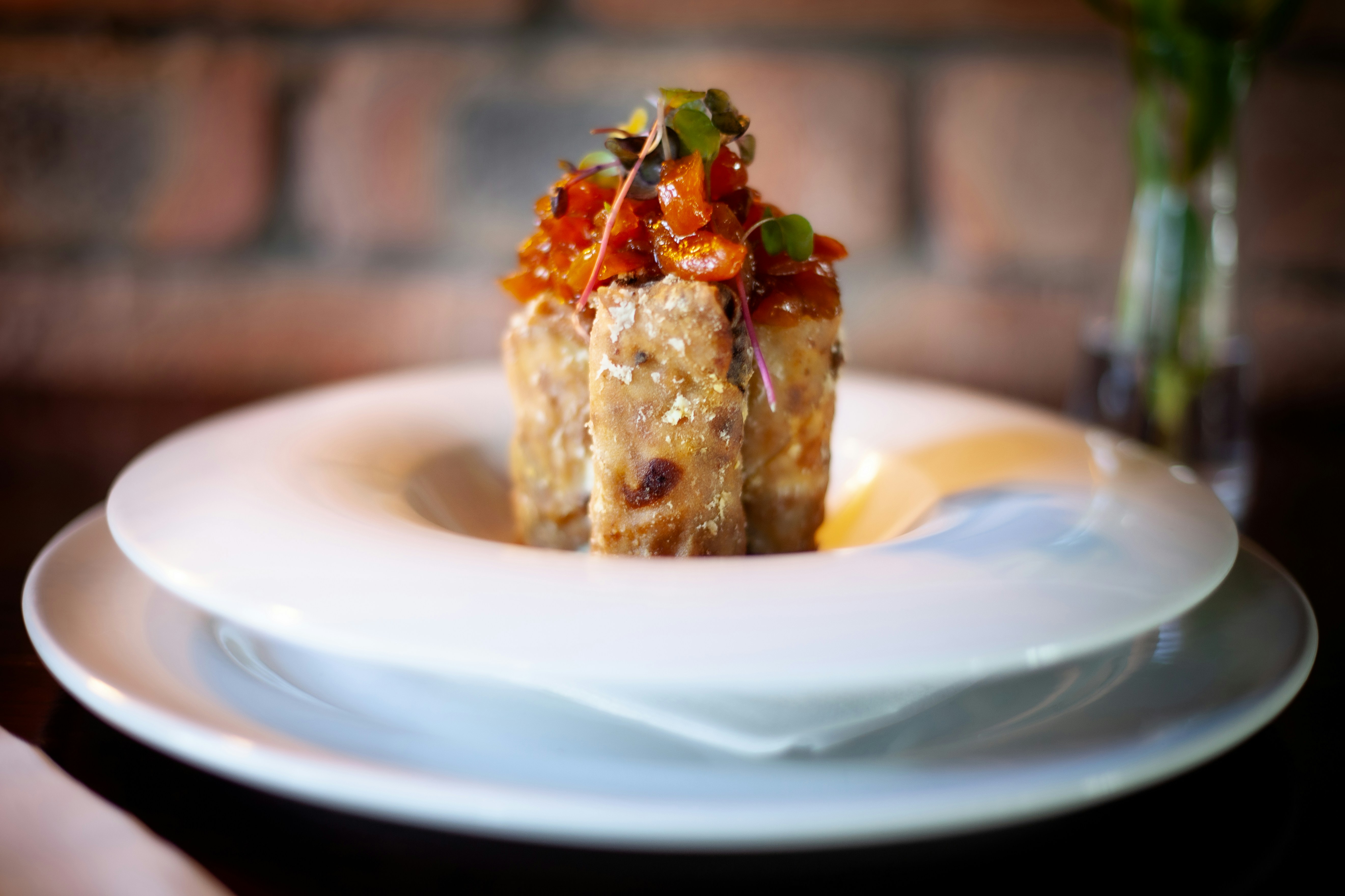 a piece of cake on a plate