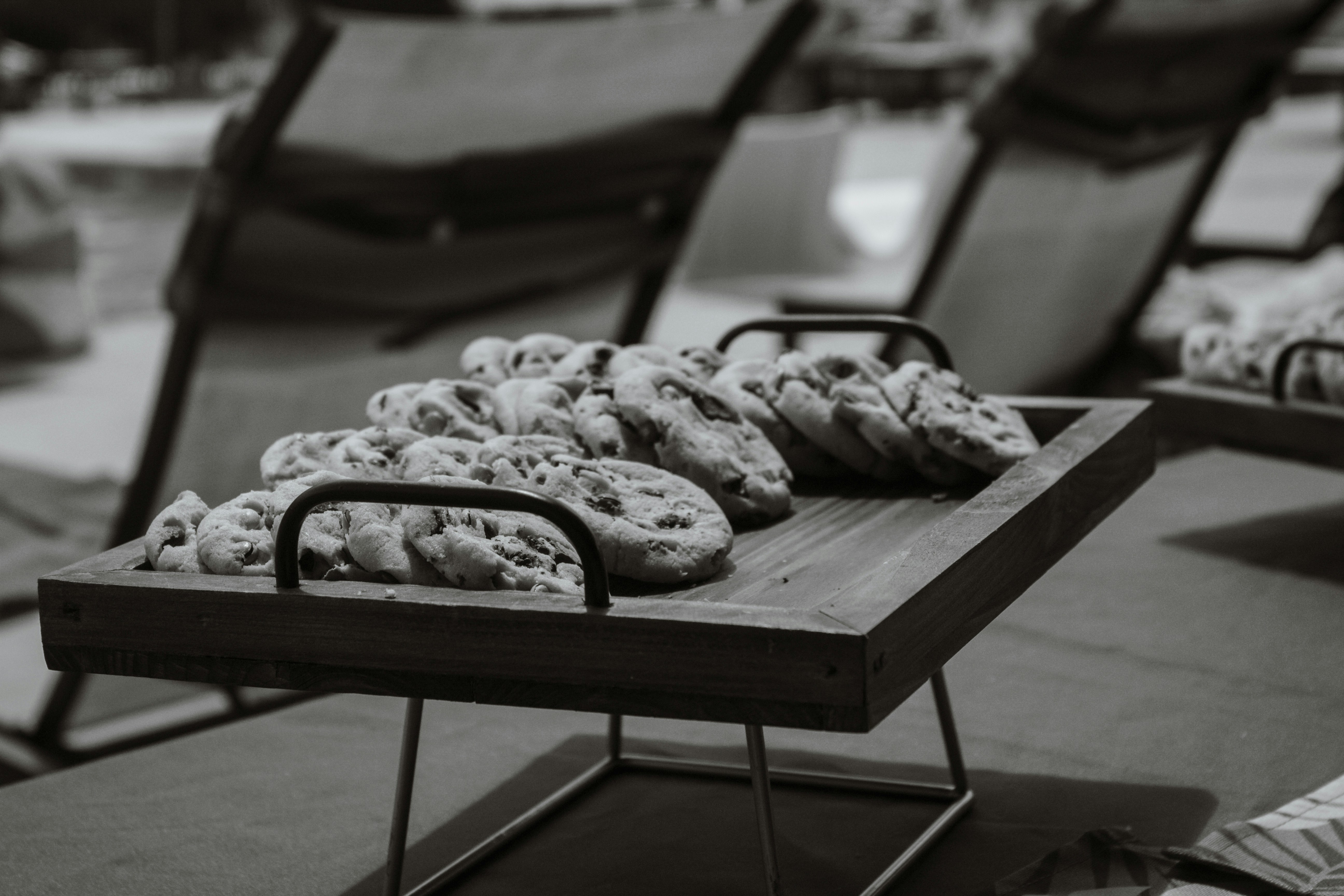 a table with food on it