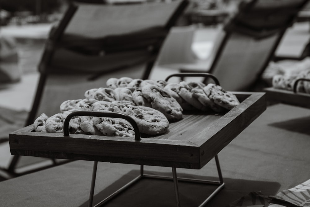 a table with food on it