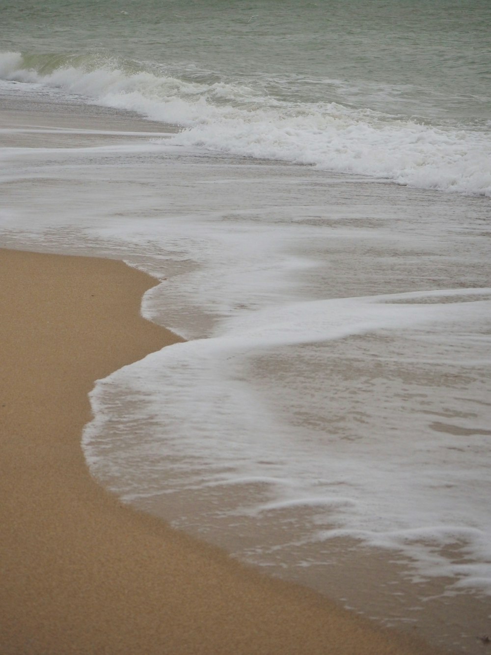 waves crashing on a beach