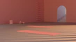 Elegant yoga mats and fitness accessories arranged on a light beige background