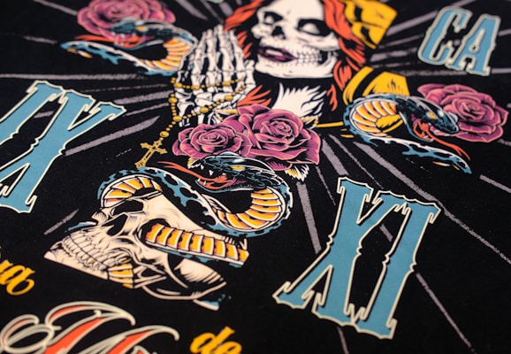 Colorful graphic character illustrations