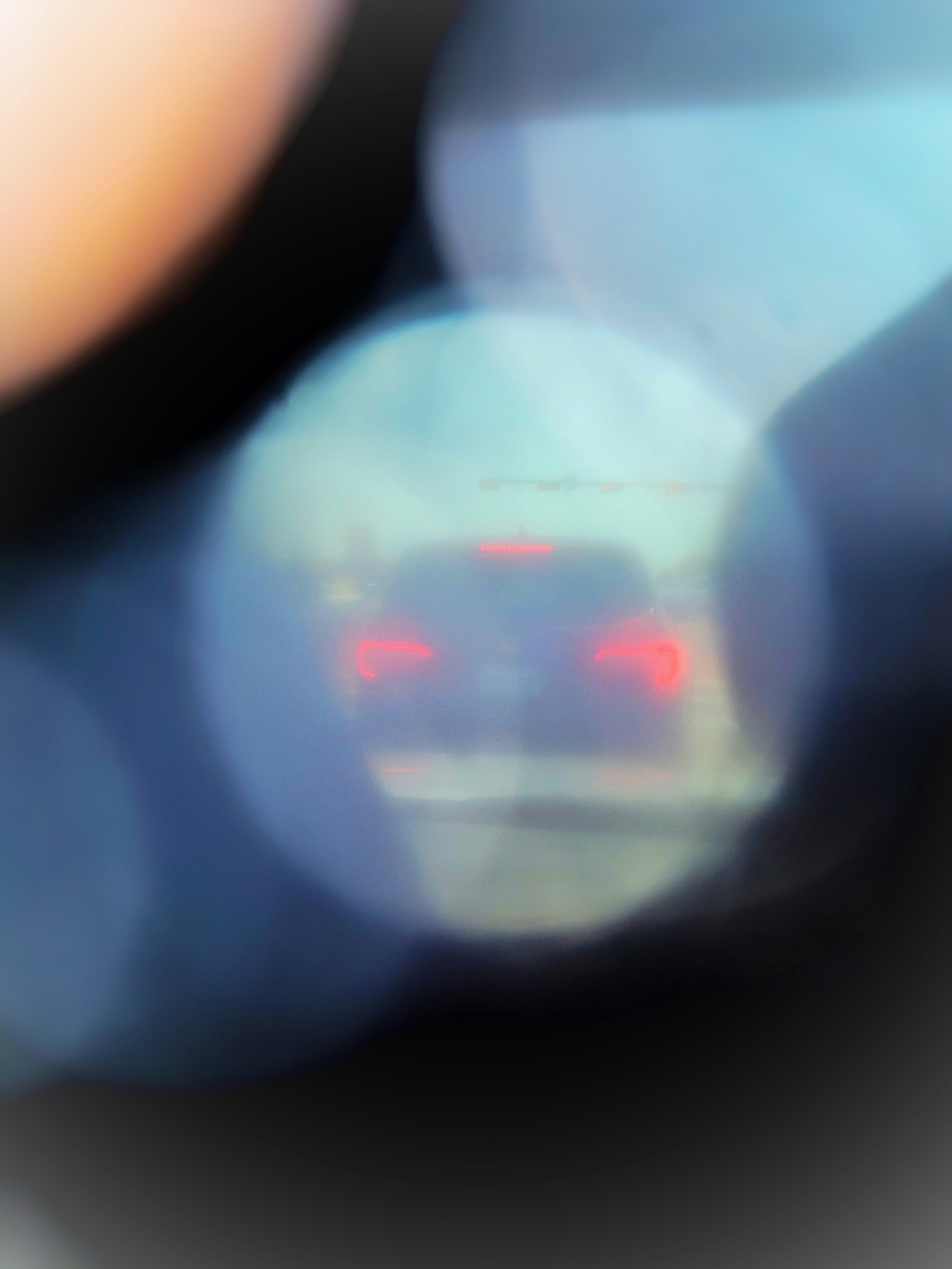 a blurry image of a blue light