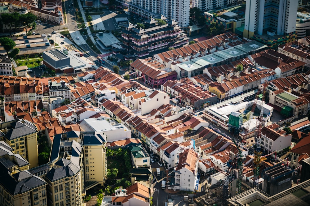 aerial view of a city