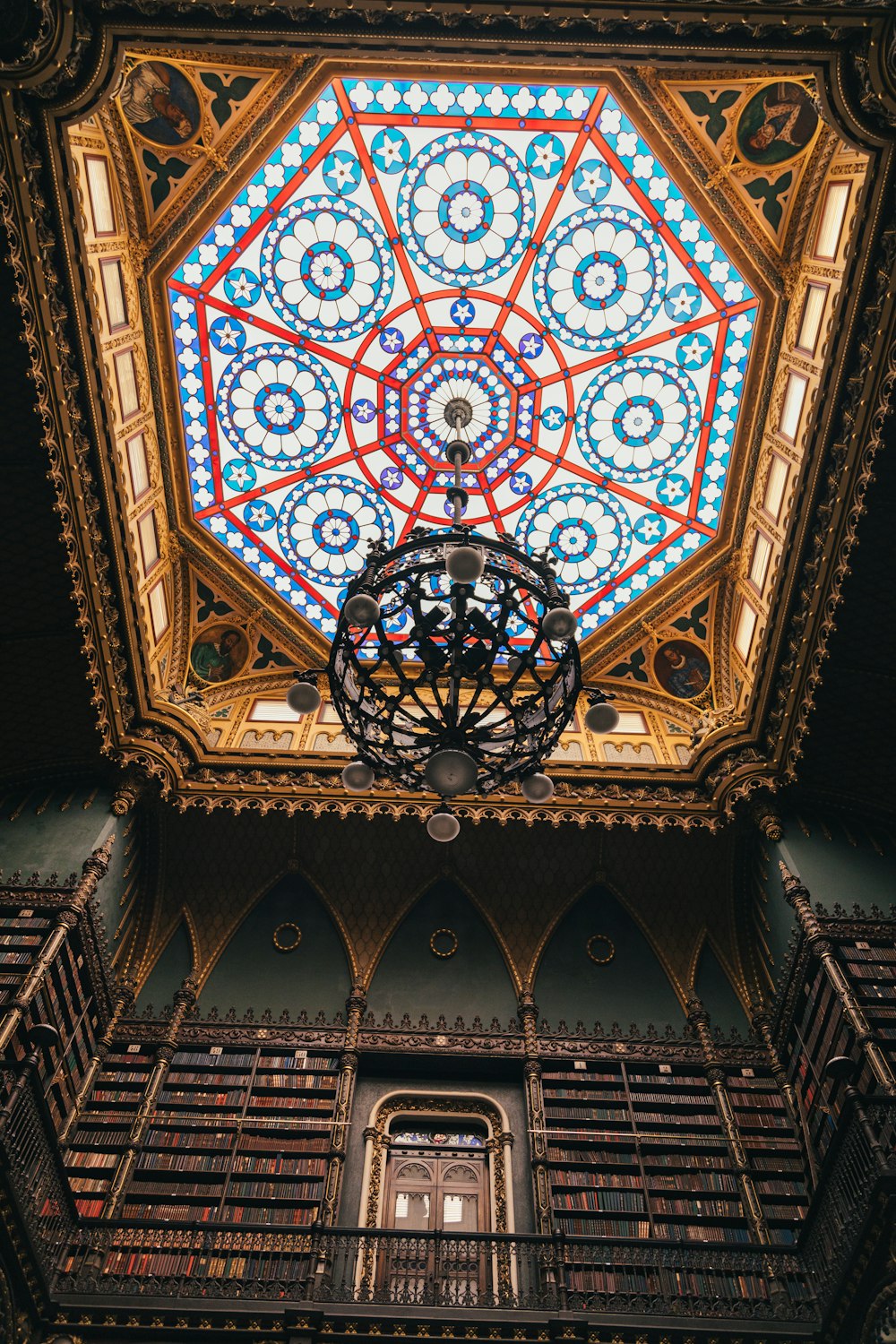 a stained glass window