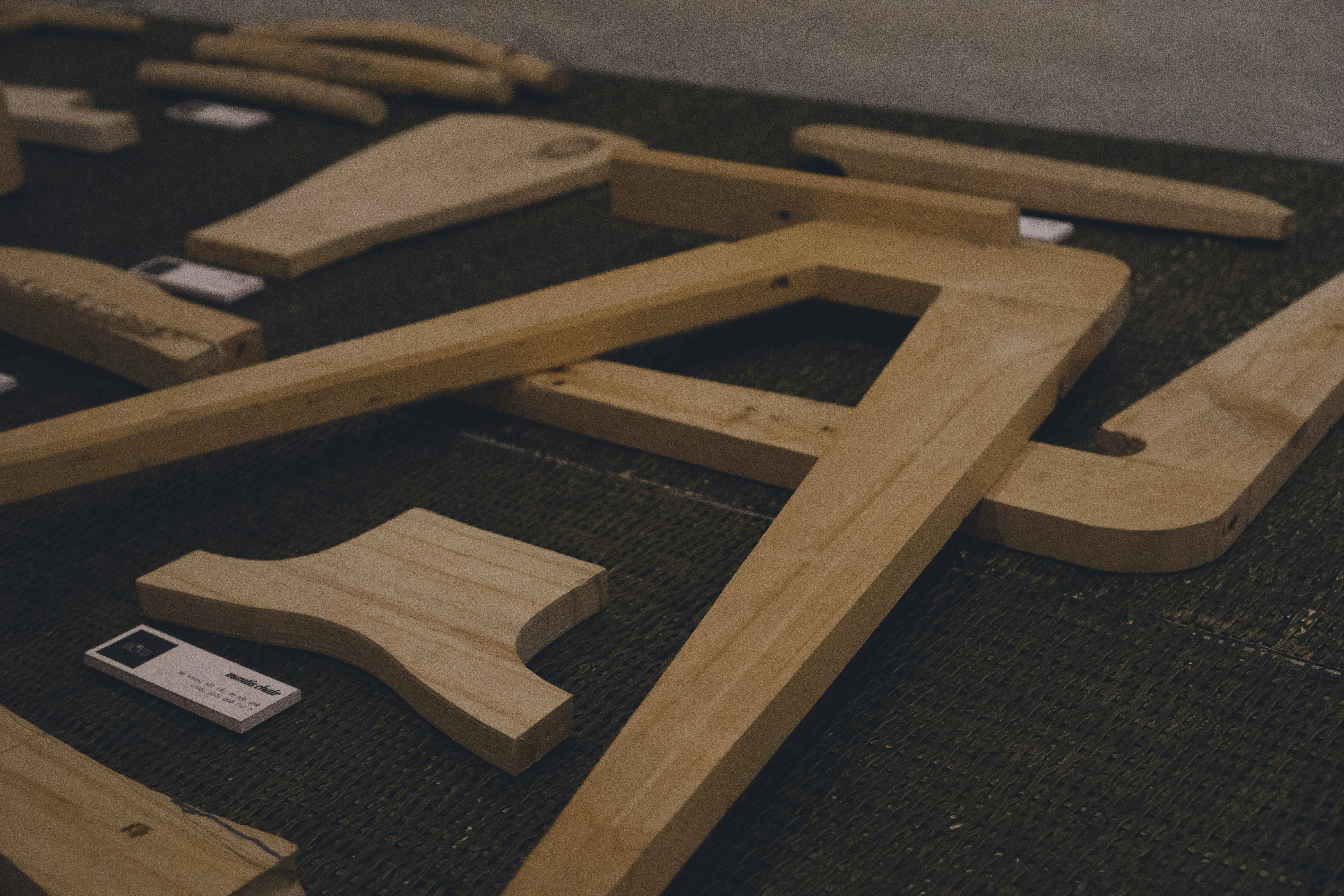 disassembled platform bed components ready for transport