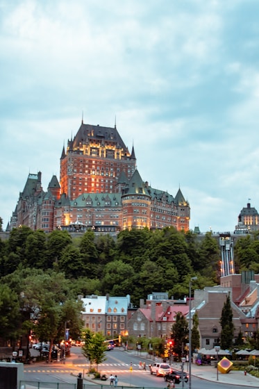 a large building with Château Frontenac