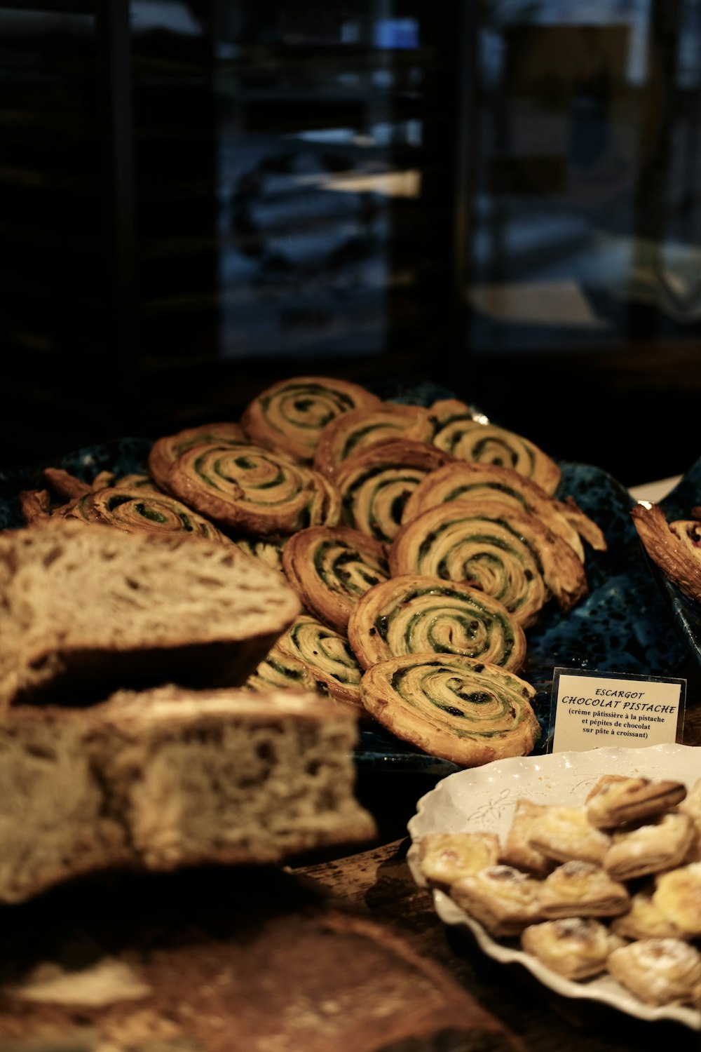 a group of cookies on a table