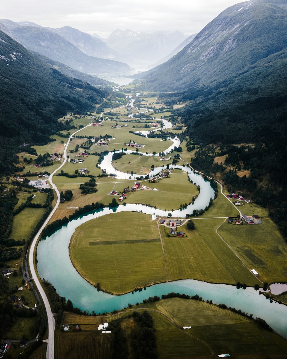 a river running through a valley