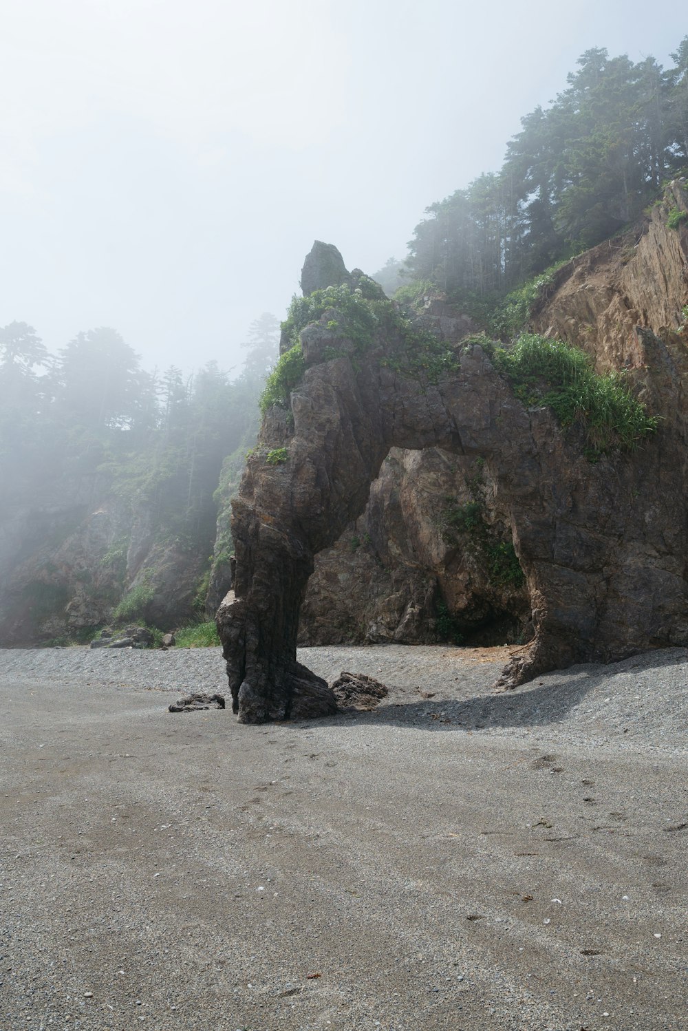 a large rock formation