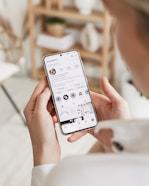 a person holding a phone