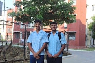 two men standing together