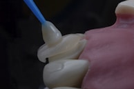 a close-up of a toothbrush
