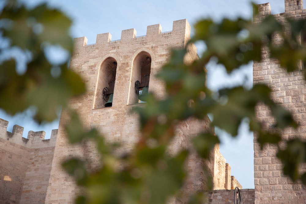 a brick building with a tower