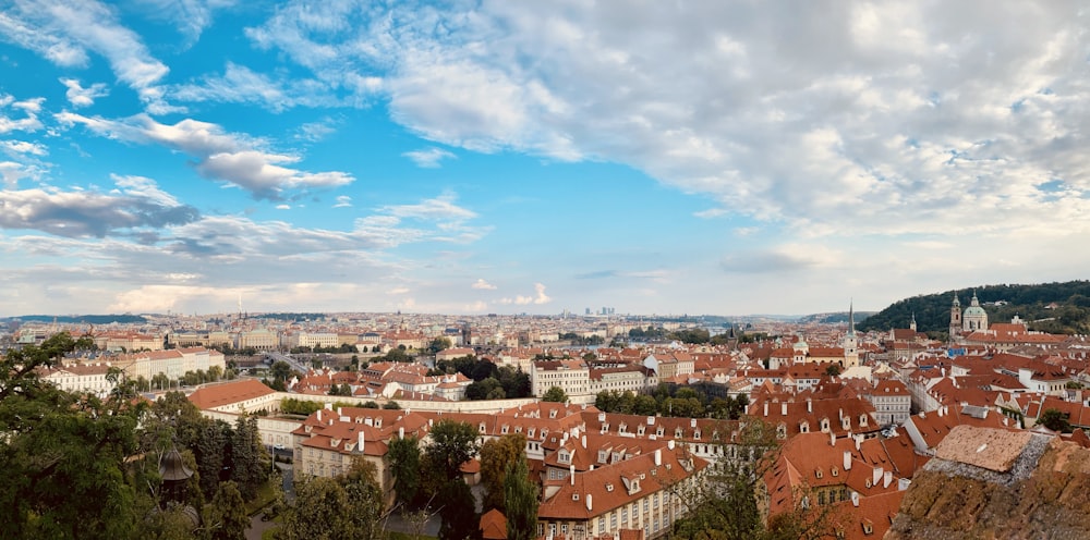 a city with many buildings