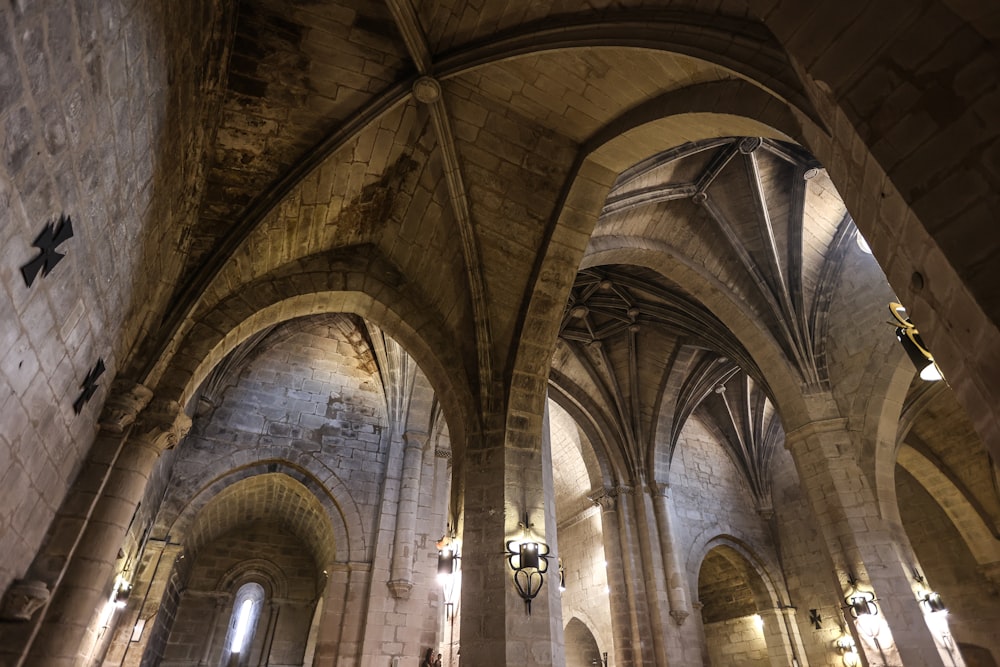 a large building with arched ceilings