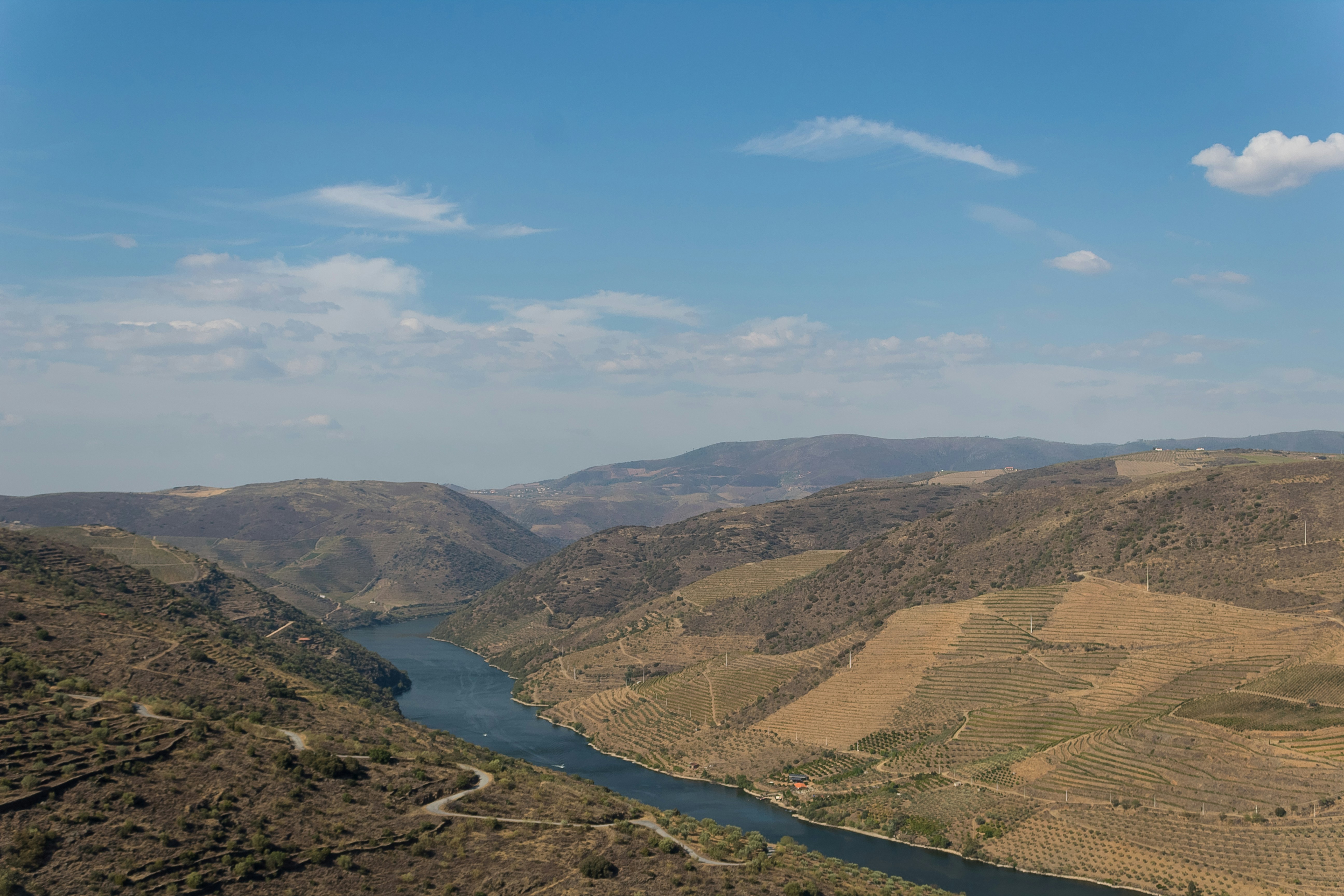 Douro river and valley view, from the Côa Museum.