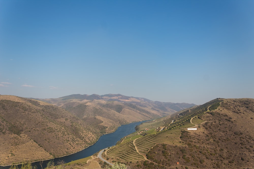 a river running through a valley